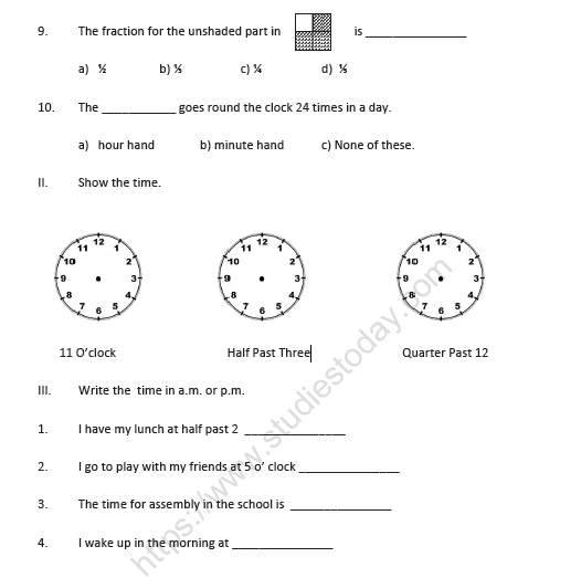 CBSE Class 2 Maths Division Worksheet Set A